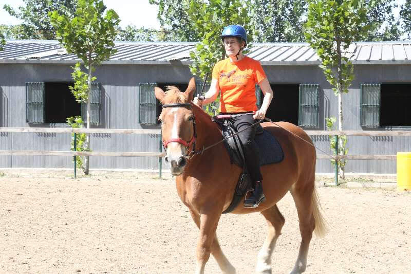 Regina on horseback at GallopNYC