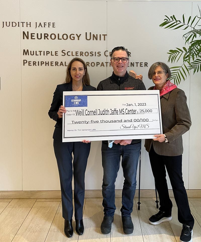 Mind Brain Philanthropic donated to Weill Cornell Medical College for MS